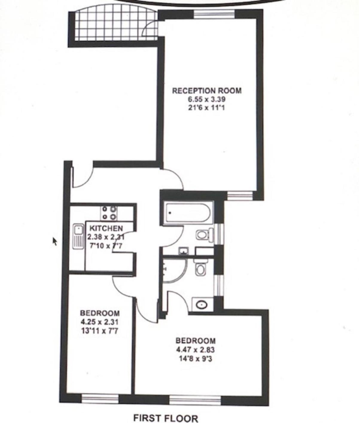 Beautiful 2Bd Flat With Ac And Private Balcony Appartement *